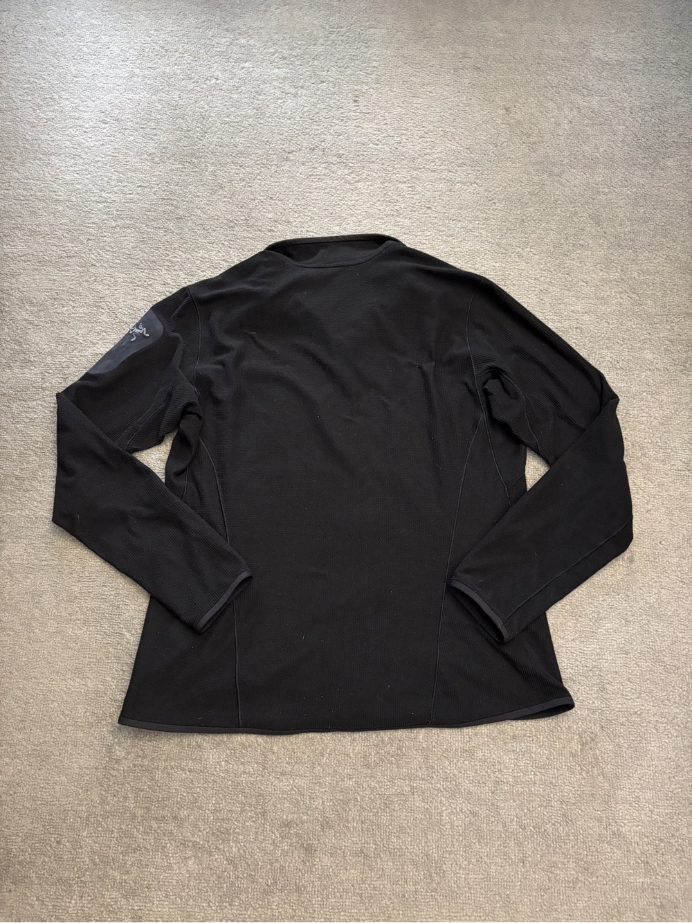 Arc'teryx Delta LT Full Zip Fleece Jacket Mid Layer Lightweight Black - Picture 2 of 8